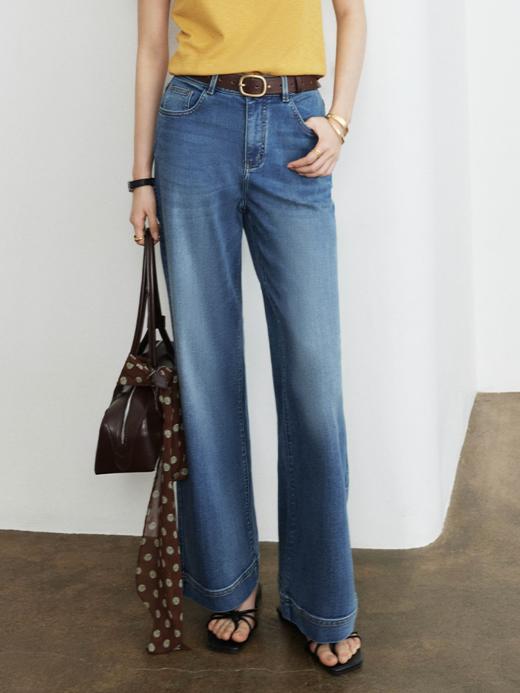 蓝莓气泡6.0！王炸混纺直筒牛仔裤FCG1JEN035 商品图0