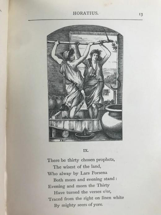 1887年 麦考莱勋爵《古罗马谣曲集》 41幅精美插图 全真皮精装32开 商品图7
