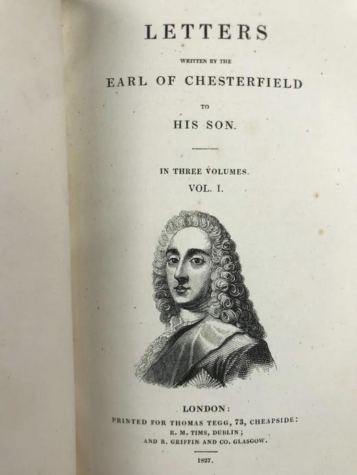 含藏书票！1827年 切斯特菲尔德伯爵书信集（全3卷） 真皮精装64开 商品图3