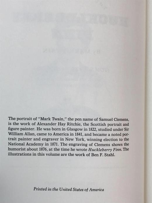 限量版！马克・吐温《哈克贝利・费恩历险记》 配插图 富兰克林图书馆豪华皮装本 商品图3