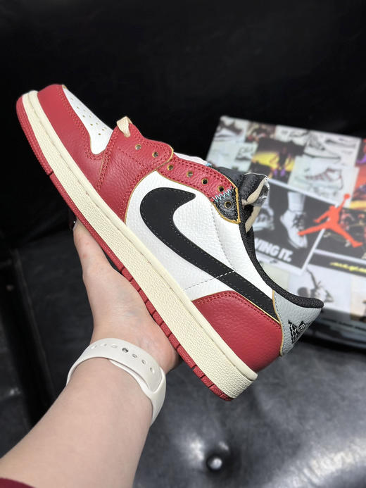秋冬特惠💰430 公司级 Air Jordan 1 Low 防滑 低帮 倒钩联名款 商品图4