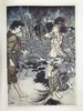 约1910~1920年代 协约国童话集 鬼才拉克姆12幅彩色与大量黑白文间插图 漆布精装大32开 商品缩略图8