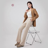 【轻塑微喇裤】春季新款女装曼巴棉高腰显瘦休闲阔腿微喇女裤 商品缩略图1