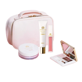 【效期29年】精纯玫瑰限定礼盒 精纯玫瑰彩妆大全套 NOEVIR 诺薇雅 保税仓发货(多用包+隔离20g+蜜粉6g+多功能盘5.7g+唇蜜油5.9g)