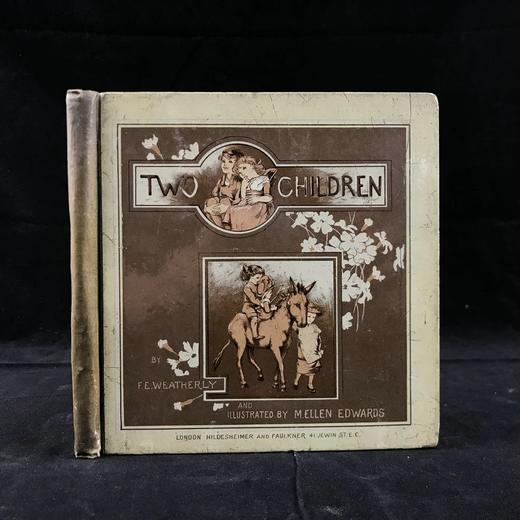 1884年 韦瑟利《两个孩子》 爱德华兹精美彩色插图 布脊精装36开 商品图0