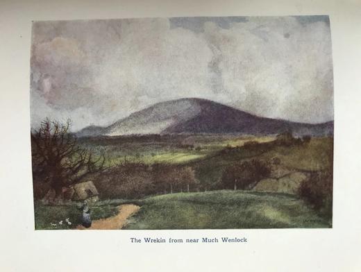 1908年 豪斯曼《西罗普郡少年》 8幅彩色插图 布面精装32开 商品图11