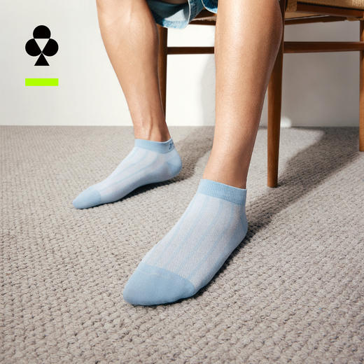 【新品上新】【香薰袜】有棵树纯棉抗菌消臭薄款网眼男士短袜5双装-O2104 商品图0