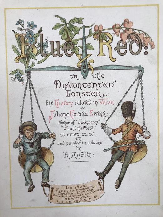 约19世纪后期 尤因《蓝与红》 安德烈32页彩色插图 精装18开 商品图4