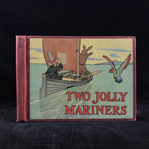 约1910年代 斯图尔特·奥尔彩色绘本《两个快活的水手》 配大量插图 精装18开 商品图0