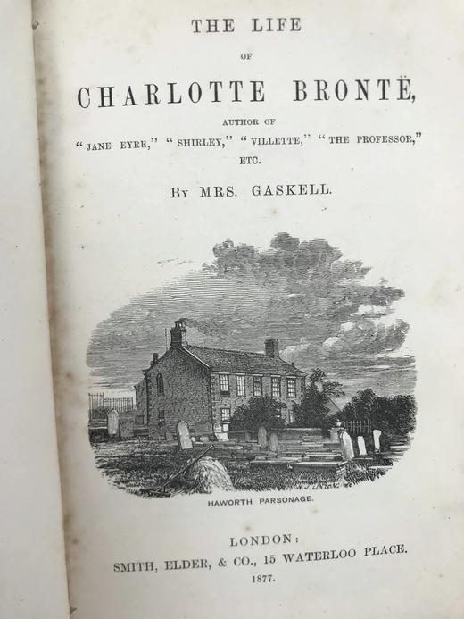工坊特装本！1877年 盖斯凯尔夫人《夏洛蒂·勃朗特传》 全真皮精装36开 商品图4