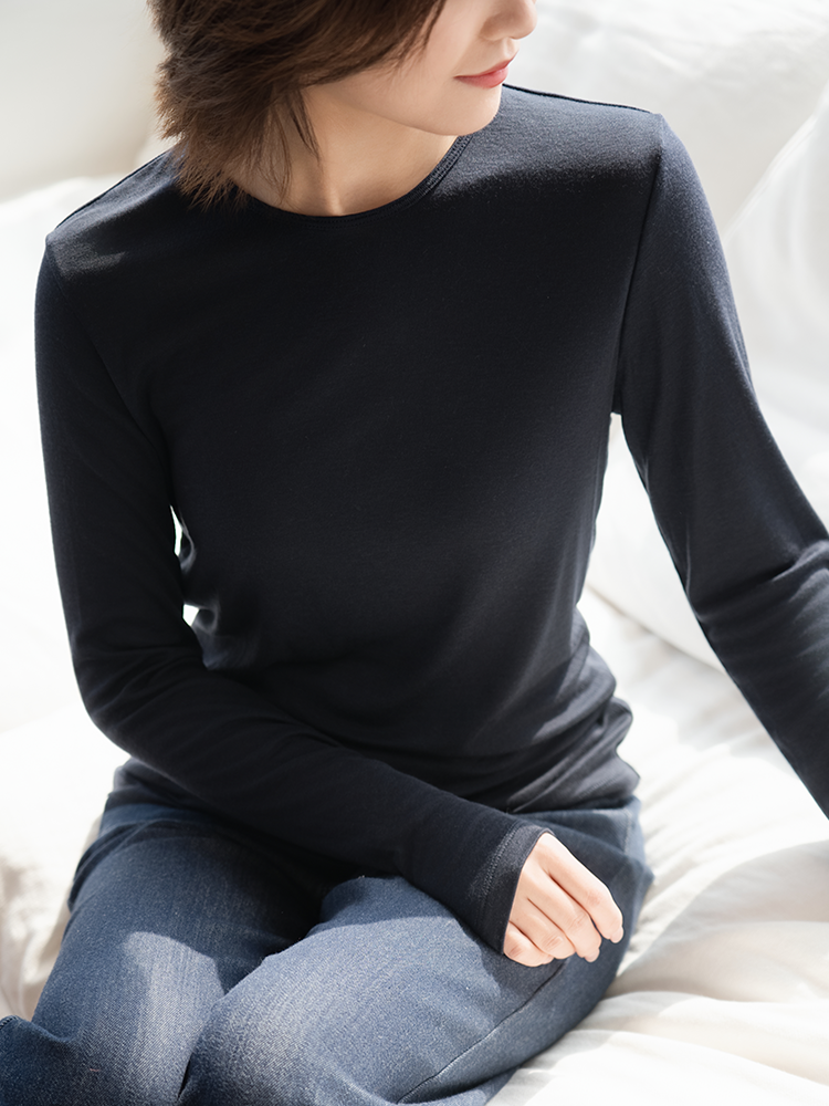 轻柔舒适裸感 天丝羊毛T恤FCG1TEE076