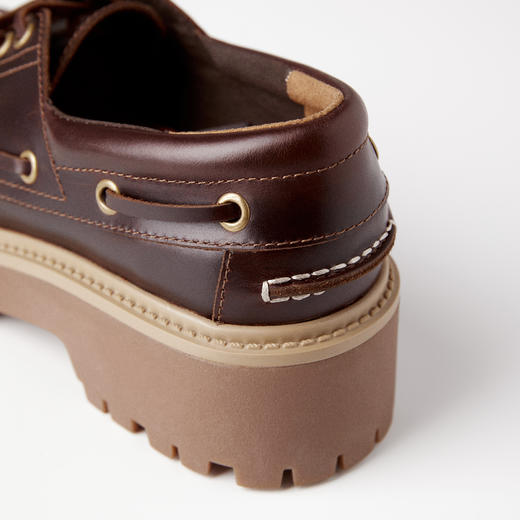 ROMI STUDIO"复古英伦"头层小牛皮蜡感擦色厚底皮鞋 RWCAP34877 商品图3