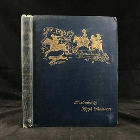 1896年 威廉·萨默维尔《追逐》 休·汤姆森约10余幅精美插图 漆布精装大32开