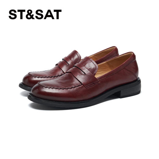 星期六26春新款学院风百搭一脚蹬乐福SSE1111191 商品图10