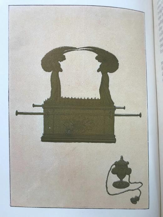 约19世纪后期 索尔陶《圣所，祭司与献祭》 配泥金彩色插图 漆布精装32开 商品图12