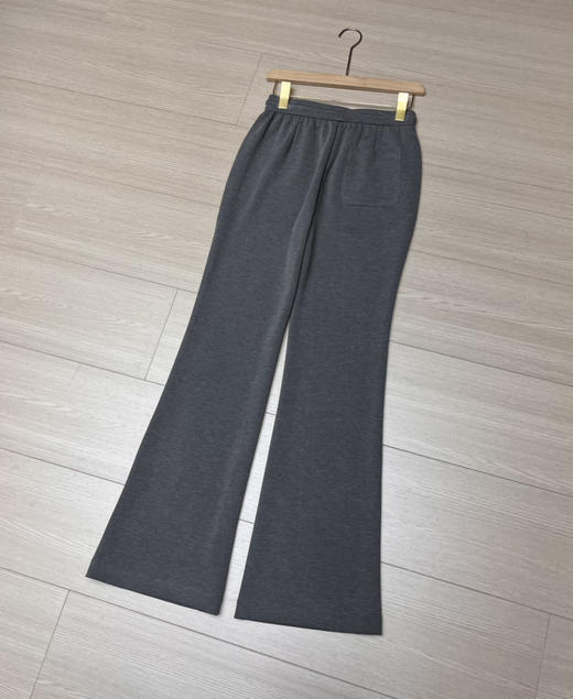 小拉夫重磅刺绣小马抽绳，松紧腰微喇叭女神裤 商品图3