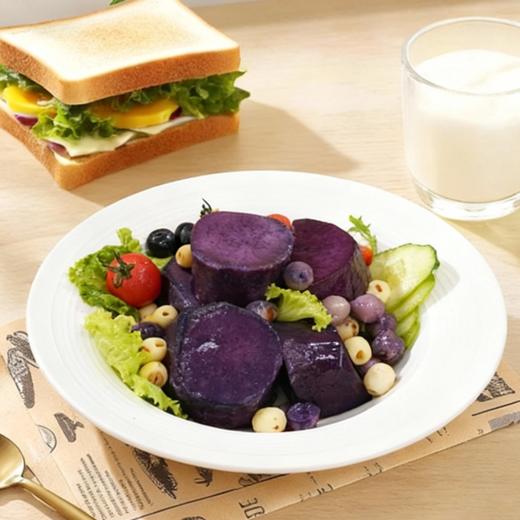 莲子紫薯即食粗粮轻食餐杂粮早餐低减0脂卡肥期代餐饱腹主零食品 商品图4