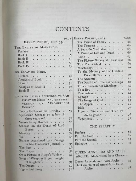 1904年 伊丽莎白·布朗宁诗集 全真皮精装32开 商品图4