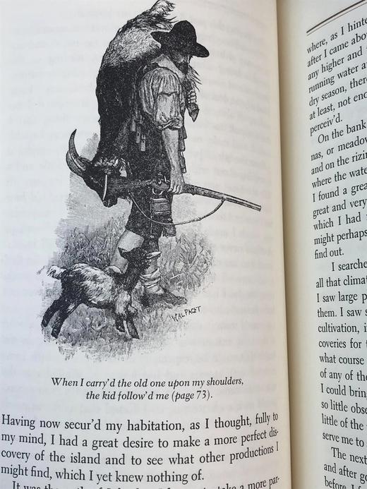 限量版！丹尼尔・笛福《鲁滨逊漂流记》 配插图 富兰克林图书馆豪华皮装本 商品图11