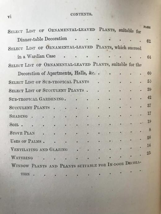 1876年 温室与暖房观叶植物 数十幅版画插图 漆布精装32开 商品图5