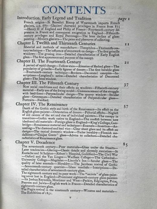 1912年 英国彩绘玻璃历史 36页插图 精装8开 商品图3
