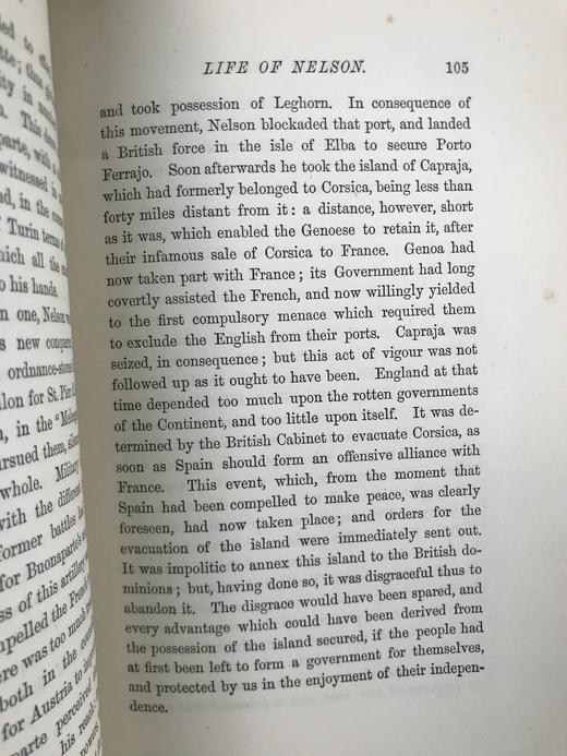 1883年 罗伯特·骚塞《纳尔逊传》 12幅插图 真皮精装大32开 商品图13