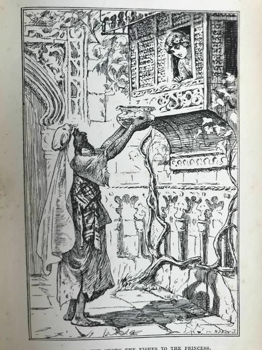 1889年 安德鲁·朗格《蓝色童话书》 数十幅精美插图 漆布精装32开 商品图14