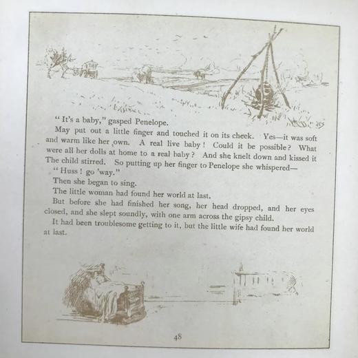 1884年 韦瑟利《两个孩子》 爱德华兹精美彩色插图 布脊精装36开 商品图14