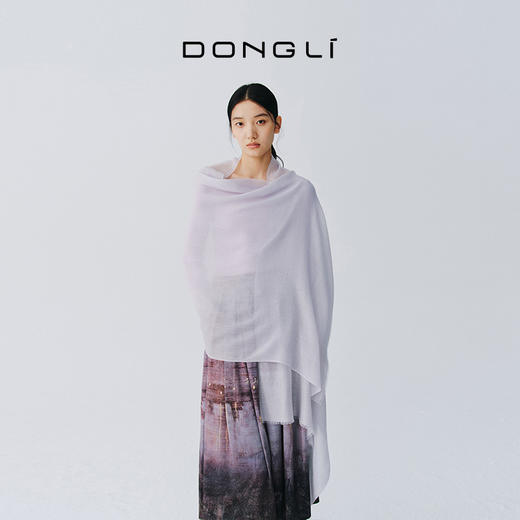 东黎 • 山羊绒柔软保暖四季通用精纺披肩190CM*70CM  6013 商品图3
