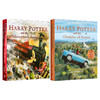 华研原版 哈利波特1-2平装彩绘版 哈利波特与魔法石英文原版小说 Harry Potter and the Philosopher’s Stone 插图平装版 JK罗琳 商品缩略图0