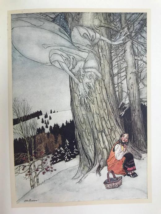 约1910~1920年代 协约国童话集 鬼才拉克姆12幅彩色与大量黑白文间插图 漆布精装大32开 商品图12