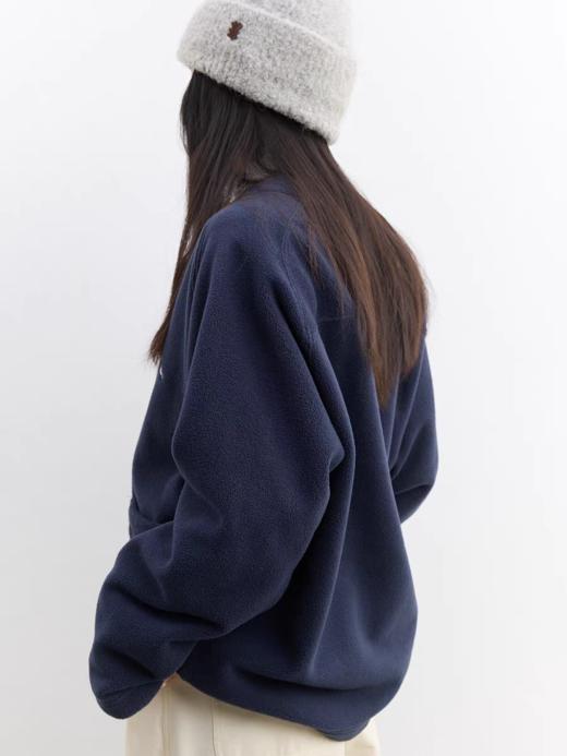 步履不停/5D23170C/v领重磅抗菌休闲外套摇粒绒开衫 商品图3