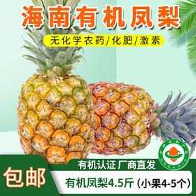 【厂商直发】海南有机凤梨台农17号树上熟金钻凤梨当季新鲜香甜多汁