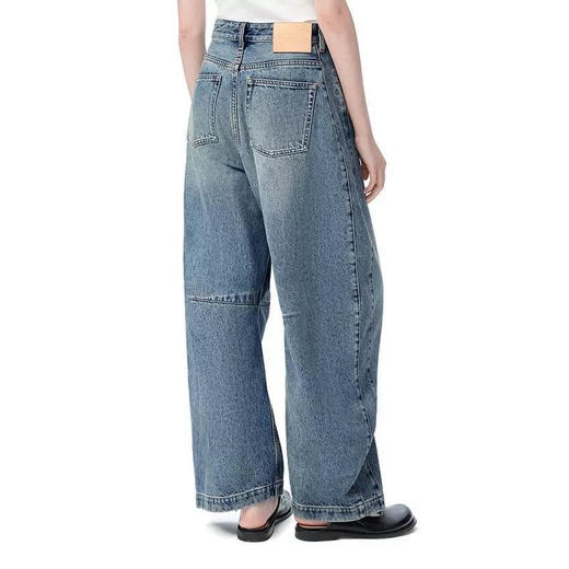 杨幂同款爆款LOEWE弯刀牛仔裤 商品图5