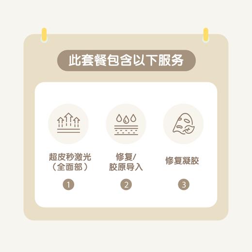 深圳超皮秒1+N联合套餐（超皮秒激光全面部+修复/导入+修复凝胶） 商品图1