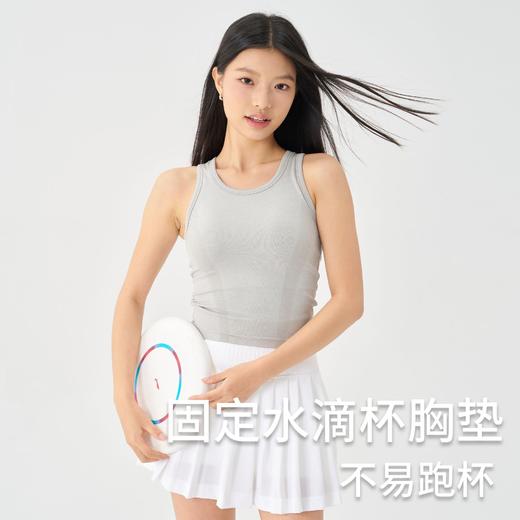 【路路精选】夏季吸湿排汗透气宽松瑜伽服女上衣跑步运动轻薄减震无袖运动背心 商品图2