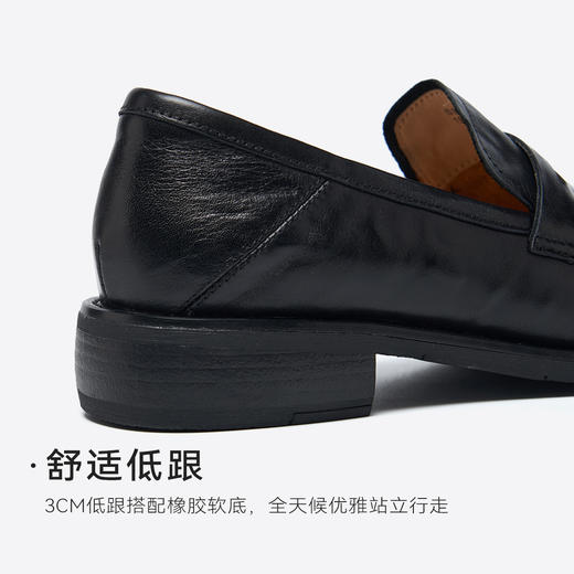 星期六26春新款学院风百搭一脚蹬乐福SSE1111191 商品图12