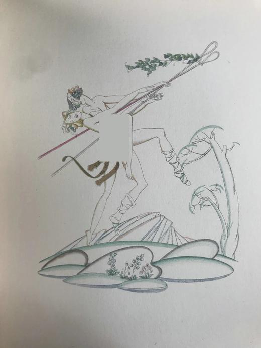 限量编号版含藏书票！1926年 隆古斯《达佛涅斯和克洛伊》 约翰·奥斯汀16幅插图 漆布精装16开 商品图7