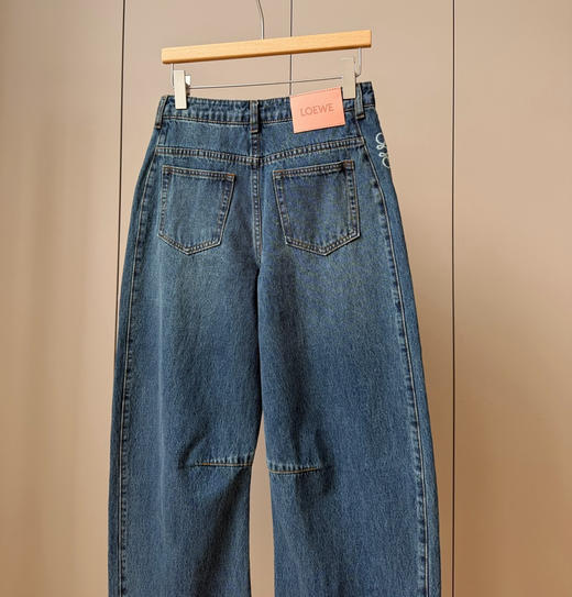 杨幂同款爆款LOEWE弯刀牛仔裤 商品图8