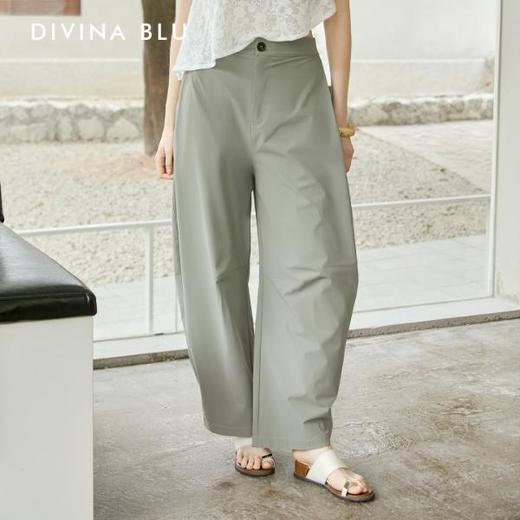 DIVINA BLU 马赛系列 迪唯纳褶裥弯刀长裤S144（售后说明：收货15天内支持调换货） 商品图4
