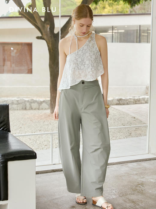 DIVINA BLU 马赛系列 迪唯纳褶裥弯刀长裤S144 商品图4