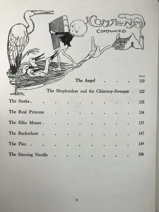 约1920年代 安徒生童话 安妮·安德森8幅彩色手工贴图与大量黑白插图 布面精装16开 商品图5