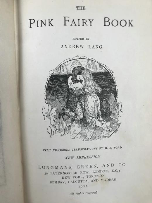 1922年 安德鲁·朗格《粉色童话书》 数十幅精美插图 漆布精装32开 商品图4