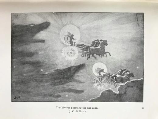 含藏书票！1922年 北欧神话 数十幅插图 漆布精装大32开 商品图9