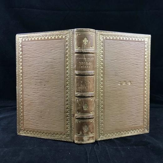 手工特装本百年纪念版！1870年 华兹华斯诗集（全6卷） 1幅肖像插图 全真皮精装36开 商品图3