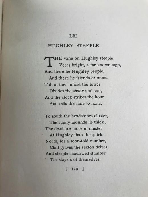 1908年 豪斯曼《西罗普郡少年》 8幅彩色插图 布面精装32开 商品图14