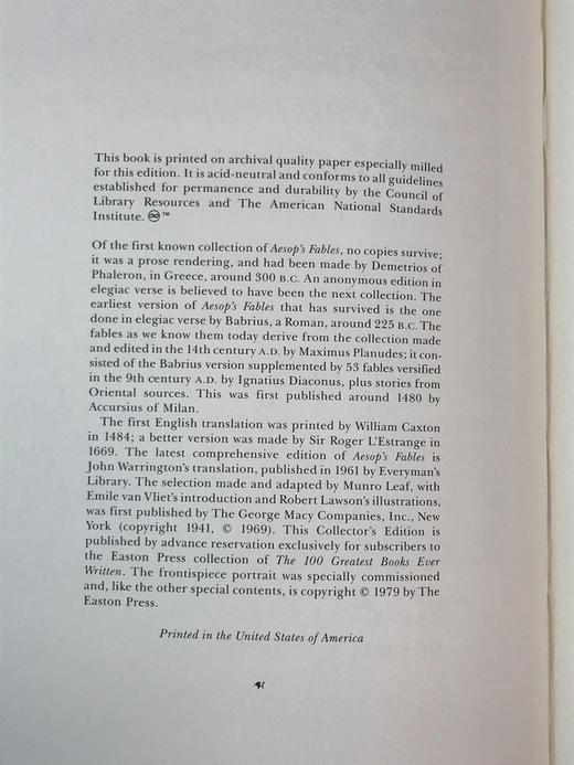 伊索《伊索寓言》 配多幅精美彩色插图 豪华皮装 商品图3