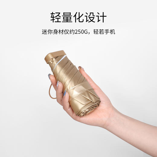 【恒鼎四季晴雨伞，六折金胶伞】15色可选，油画系列，好看。四季可用，掌心之物，方便携带，轻到无感，金胶更高级更扛风更防晒~ 商品图6
