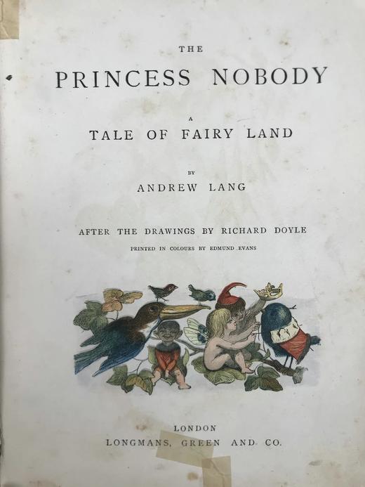 【品相欠佳】约19世纪末 安德鲁·朗格《无名公主：仙境传奇》 理查德·道尔彩色插图 布脊精装18开 商品图5