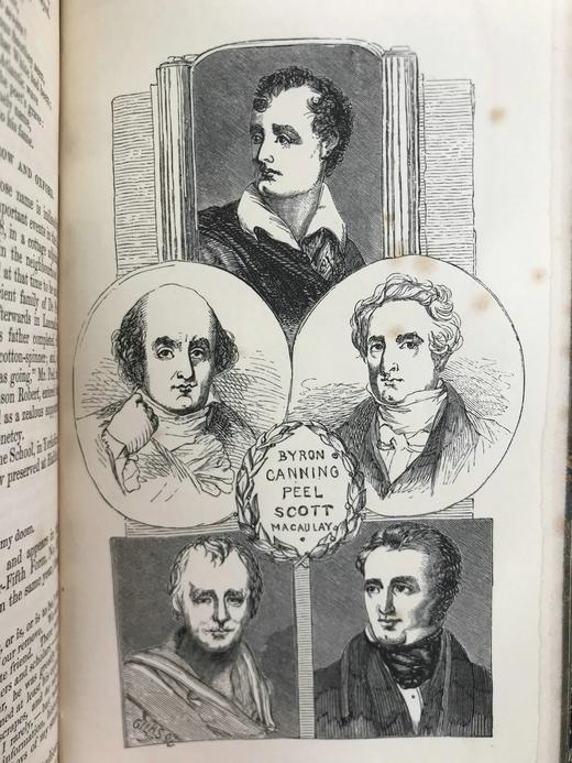 约19世纪后期 英国名人的学生时代 16幅插图 全真皮精装64开 商品图11